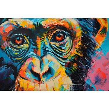 Colorful Monkey Canvas